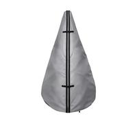 Sacco porta albero di Natale verticale Copertura Impermeabile con Asta di | Sacca per Albero Verticale per Seminterrato, Soffitta, Garage, Decorazioni Natalizie, Feste, Argento H. Avevo paura
