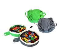 Sacco portaoggetti per giocattoli Lego - Coperta da gioco per bambini - Sacco portaoggetti per Duplo portatile Lazy Storage Bag come regalo