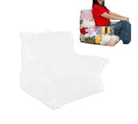 Sacco portaoggetti per peluche | organizer portaoggetti peluche trasparente - grande copertura impermeabile ricaricabile per pouf, per camera da letto, soggiorno, armadio per la casa e l'angolo