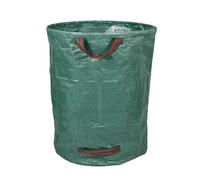 Sacco raccolta rifiuti da giardino, capacità 635 l, pieghevole, resistente, con manici, 100 cm x 90 cm, verde