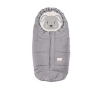 Moovo by Nuvita 9205 Ovetto Cuccioli | Sacco Universale per Seggiolini Auto con Animaletti | Perfetto per Bambini da 0 a 6 Mesi (80 cm) | Resistente al Freddo fino a -10°C | Grigio Chiaro