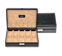 SACHER Scatole Porta Orologi - 10 Orologi/New Classic/Nero/Cuoio/Handmade in Germany