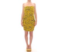 Sachin & Babi Blue Yellow Strapless Bubble Mini Shift Dress - IT40|S