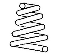 SACHS 996 563 Molla di sospensione TOYOTA 48231-1H340