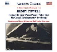 Henry Cowell Continuum Portrait, a 2 (Sachs, Seltzer, Continuum) (CD) Album