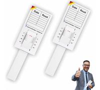 Sachverständigen-Zubehör® Fessurimetro [Set di 2 Fessurimetro per crepe] Monitoraggio delle crepe | Attrezzatura Perito | Fessurimetro Angolare | Righello della Larghezza della Fessura | Manuale