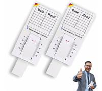 Sachverständigen-Zubehör® Fessurimetro [Set di 2 Fessurimetro per crepe] Monitoraggio delle crepe | Attrezzatura Perito | Fessurimetro Angolare | Righello della Larghezza della Fessura | Manuale