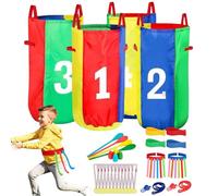 Sack Race - Sacco da corsa per patate | Carnival Games, 3 gambe per feste di gioco, portatile, per prati, adulti, compleanni, feste di famiglia, eventi, attività all'aperto