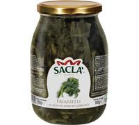 Saclà, Sottoli, Friarielli, Ideali per Antipasti, Pizze e Focacce e per Arricchire i Tuoi Piatti, Vaso Vetro, 1000g, Confezione da 4 Pezzi