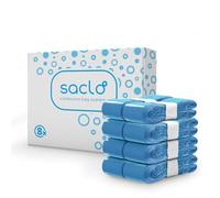 Saclò | Ricarica per Sacchetti Mangiapannolini, Compatibili Angel Care e Foppapedretti, 8 Ricariche da 6m, Fino a 280 Pannolini x Ricarica, Lavanda, Resistente e Antiodore