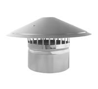 Sacolin 15,2 cm di diametro, design resistente alle intemperie, copertura dello schermo del camino, in acciaio inox con schermo, parte superiore conica, tappo per camino da esterno, tappo per camino