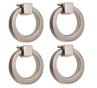 Sacolin Battente d'argento spazzolato moderno della porta, tirata in lega di zinco dell'anello dell'acciaio inossidabile per le maniglie del cassetto e del Governo