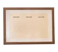 Sacolin Cornice in legno per medaglie, formato A4, con vetro frontale, finitura marrone rustica, contiene 2 medaglie, include cavalletto e adesivo
