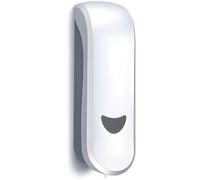 Sacolin Dispenser di sapone ricaricabile color argento, schiuma manuale, alta capacità di 1000 ml, ABS di qualità, montaggio a parete, stile moderno con pulsante e finestra trasparente, per bagno e