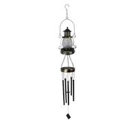 Sacolin Lanterna a vento solare, 100 cm, luce solare per esterni con paralume intagliato cavo, lanterna artistica impermeabile in ferro battuto, design lampada a olio per patio, decorazione da