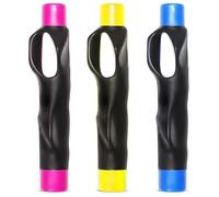 Sacolin Padroneggia la tua presa da golf con 3 bastoncini da allenamento, supporto in gomma, migliora la consistenza dello swing, caratteristica ergonomica della scanalatura, include custodia