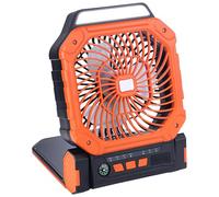 Sacolin Ventilatore solare da campeggio con lanterna e bussola a LED, 7800 mAh, ricaricabile a batteria, 4 velocità, ricarica USB, design a sospensione, guscio in ABS, per campeggio, pesca, cantiere
