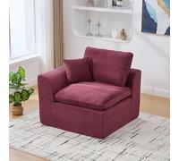 SACOOL Moderno divano in tessuto minimalista divano soggiorno singolo con cuscino Poltrona morbida e confortevole Disponibile Divano per il tempo libero in stile nordico Si consiglia di acquistare due