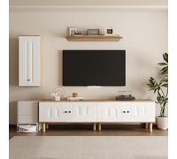 SACOOL Parete per soggiorno, 3 TLG ., Miglior da: Highboard, armadi, parete parete pannelli per porte in legno e bianco intagliato.