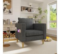 SACOOL Una sedia per il tempo libero con custodia e comodo cuscino, ideale per interni in stile nordico e angoli di lettura.