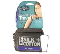 Lenzuolo sacco a pelo in seta e cotone mummy 185 cm * 92 c