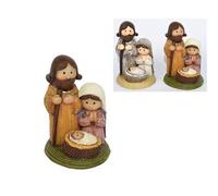 Sacra famiglia bimbi set da 2 mini nativita 9 cm presepe idea regalo di natale p