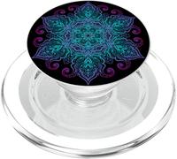 Sacra Geometria Yoga Bohemian Psichedelico Mantra Mandala PopSockets PopGrip per MagSafe