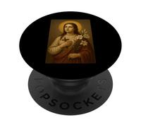 Sacra Icona Cattolica di Santa Maria Goretti PopSockets PopGrip Adesivo