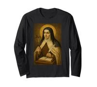 Sacra Icona Cattolica di Santa Teresa d'Avila Maglia a Manica