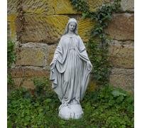 Sacra Madonna Maria Madre Figura di Pietra 63 CM 16 KG Grigio Calcestruzzo