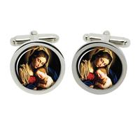 Sacra Mamma Maria E Bambino Gesù Gemelli IN Cromo Scatola