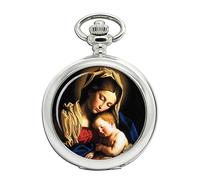 Sacra Mamma Maria E Bambino Gesù Orologio da Tasca