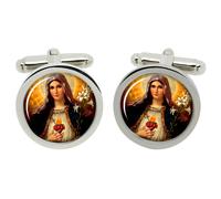 Sacra Mamma Maria Sacra Cuore Gemelli IN Cromo Scatola
