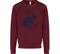 Sacra Stile Elefante Meditazione Tatuaggio Arte Uomo Felpa Maglioncino