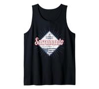 Sacramento in California Stati Uniti Souvenir Vintage USA Canotta