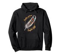 Sacred Eagle Nativi Americani Cultura Simbolo Spirituale Orgoglio Felpa con Cappuccio