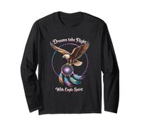 Sacred Eagle Nativi Americani Cultura Simbolo Spirituale Orgoglio Maglia a Manica