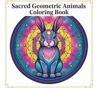 Sacred Geometric Animals Coloring Book: Intricate Animal Mandalas, Sacred Geometry Patterns & Designs for Relaxation & Creative Meditation | Coloring Book for Adults & Teens Ages 12+