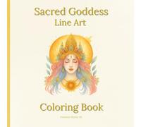 Sacred Goddess Line Art Coloring Book