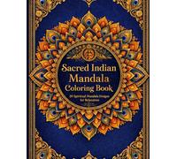 Sacred Indian Mandala Coloring Book: 20 Spiritual Mandala Designs for Relaxation