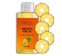 Sacred Remedy Olio Yoni all'ananas Olio potente, idratante e idratante. 100% naturale e vegano. Riduce l'attrito, lo sfregamento e la secchezza. Bilancia il livello del PH e il profumo fresco con la v