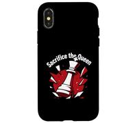 Sacrifice The Queen Funny Chess Player Strategy Custodia per iPhone X/XS