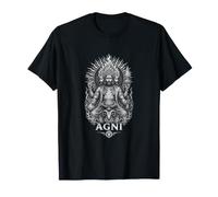 Sacro Agni Fuoco Dio Mitologia Indù Vedica Maglietta