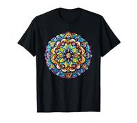 Sacro Colorato Mandala Yoga Meditazione Energia Maglietta