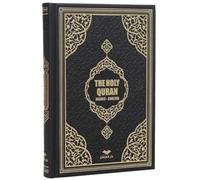 Sacro Corano Arabo Inglese Tradotto e annotato in inglese e Un tappeto preghiera musulmano offerto (nero)