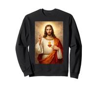 Sacro Cuore di Gesù Cattolico Cristiano Religioso Design Felpa