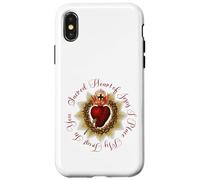 Sacro Cuore di Gesù, confido in te cristiano cattolico Custodia per iPhone X/XS