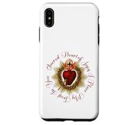 Sacro Cuore di Gesù, confido in te cristiano cattolico Custodia per iPhone XS Max