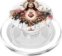Sacro Cuore di Gesù Devozione Cattolica Fede PopSockets PopGrip per MagSafe