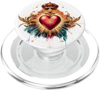 Sacro Cuore di Gesù Devozione Cattolica Fede PopSockets PopGrip per MagSafe